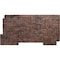 Ekena Millwork 49"W x 24 1/2"H x 1 1/4"D Castle Rock Stacked Stone, StoneWall Faux Stone Siding Panel, Canyon Brown PNU24X48CRCB - alternate 1